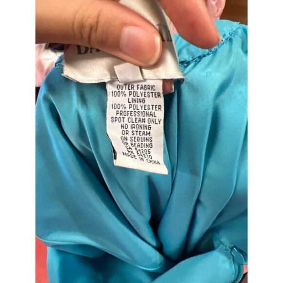 David's Bridal Elegant Sleeveless Beaded Maxi Dress With Back Cutouts Size S - Picture 11 of 12